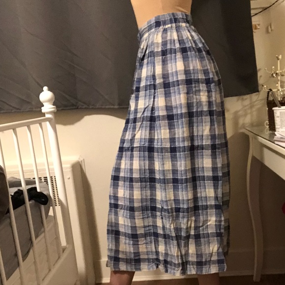 Plaid High-Waist Midi Skirt - Picture 3 of 4